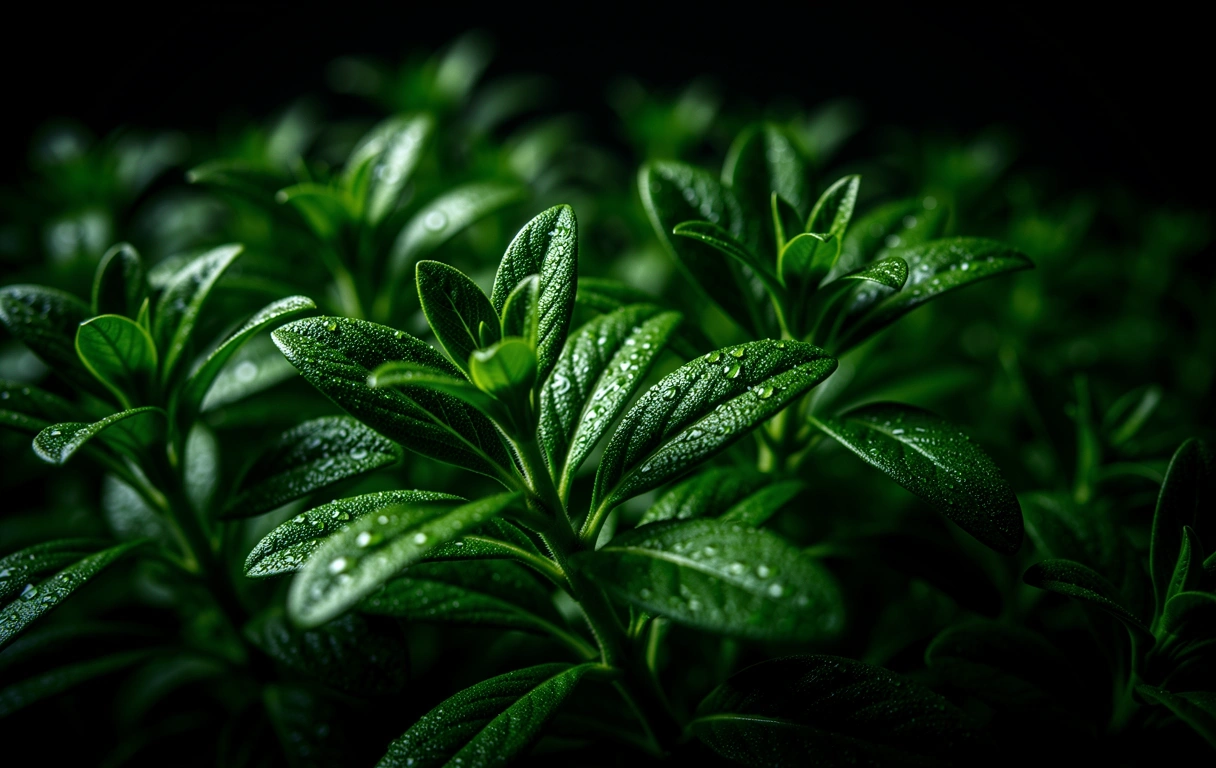 Dettaglio botanico rigoglioso